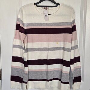 Loft Large Striped Sweater (NWT)